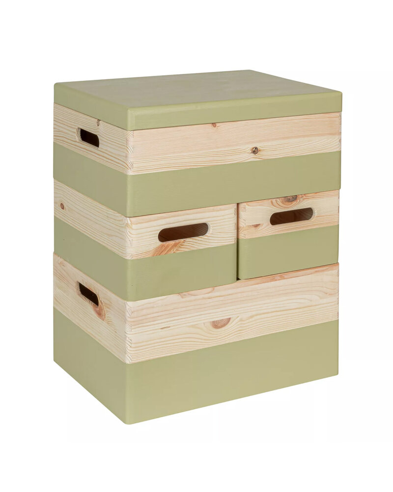 KIM pistache stapel set  - 40 x 30 x 49 cm