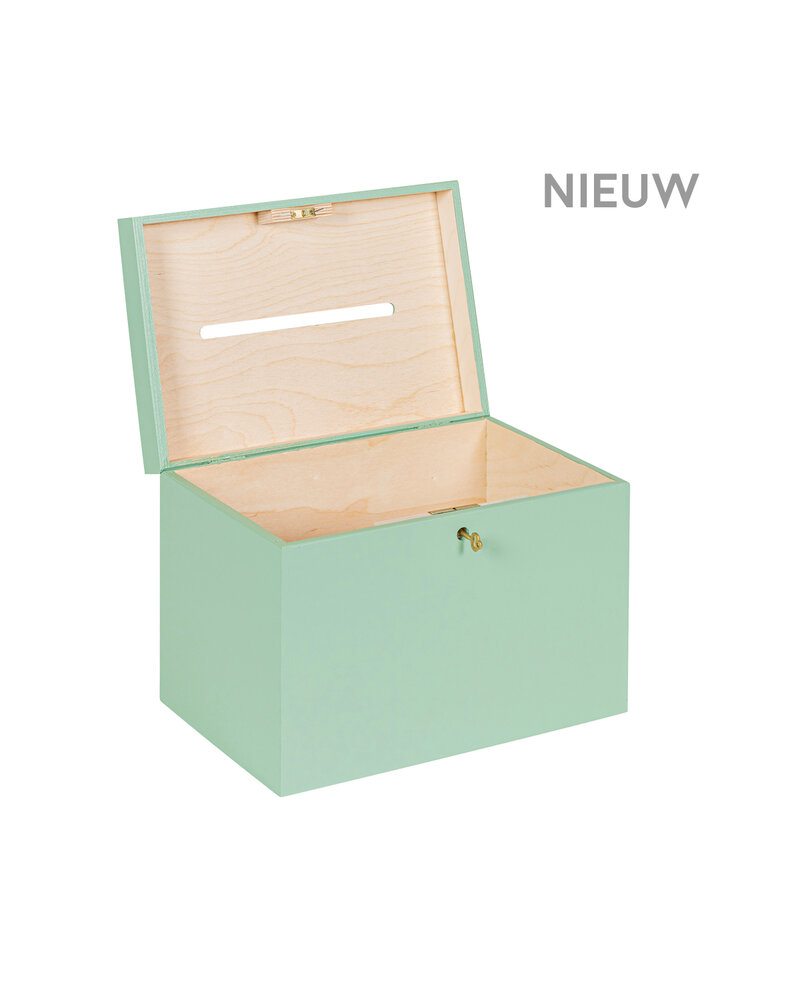 BAS enveloppenkist Tijm afsluitbaar met koperen sleutel  - 30 x 20 x 23 cm