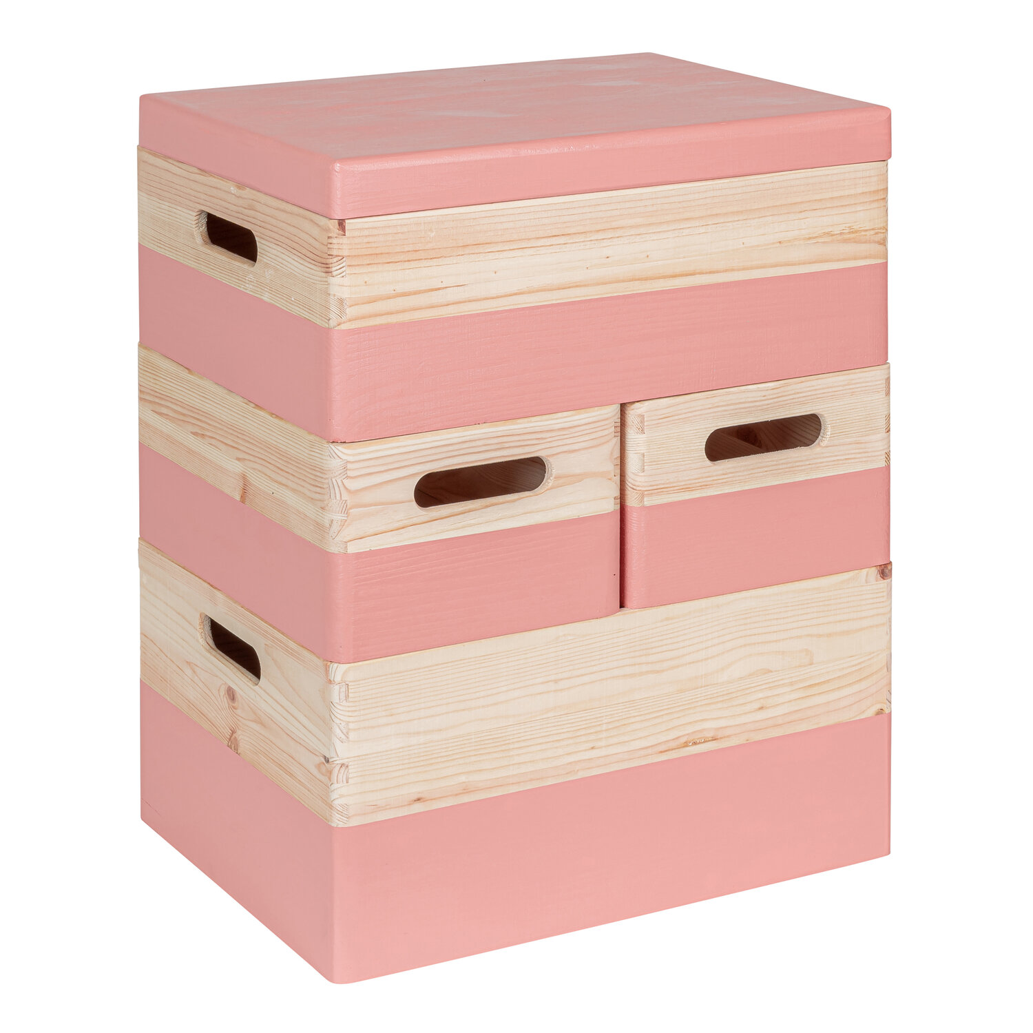 KIM Framboos Stapel set  - 40 x 30 x 49 cm