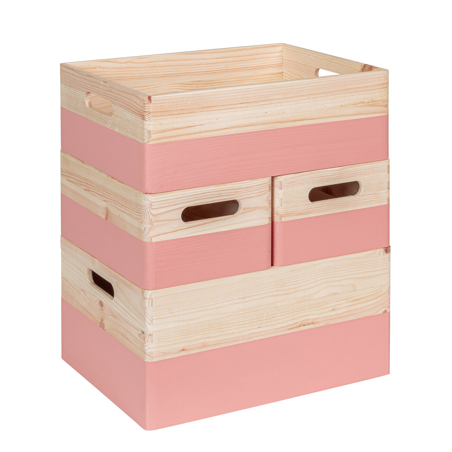 KIM Framboos Stapel set  - 40 x 30 x 49 cm