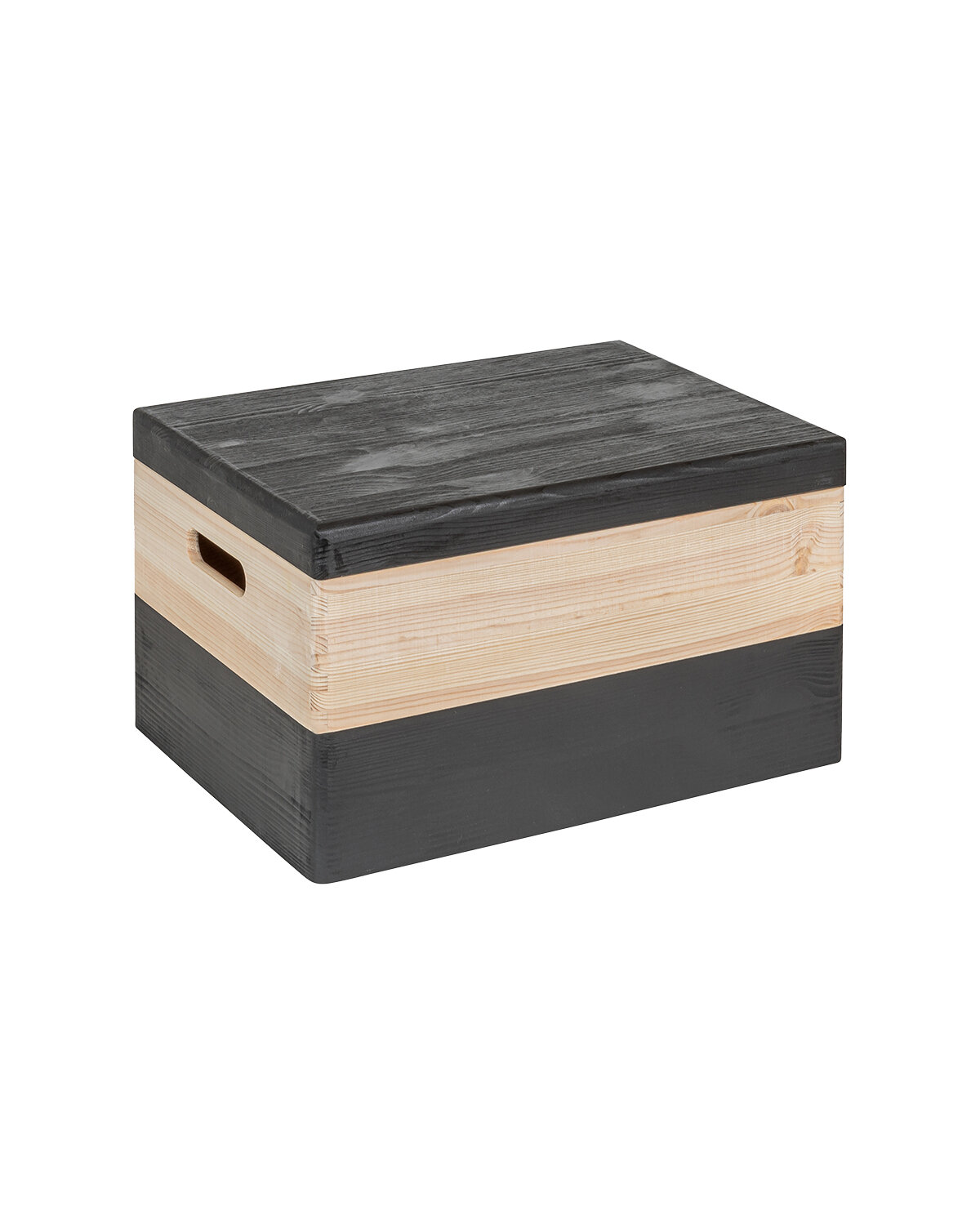 KIM Maxi houten kist - losse deksel - pistache - 40 x 30 x 23 cm