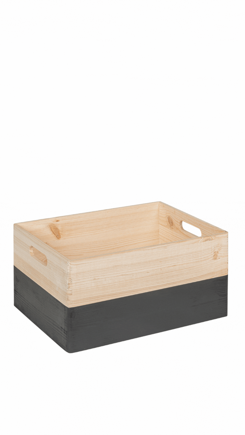 KIM zwart stapel set  - 40 x 30 x 49 cm