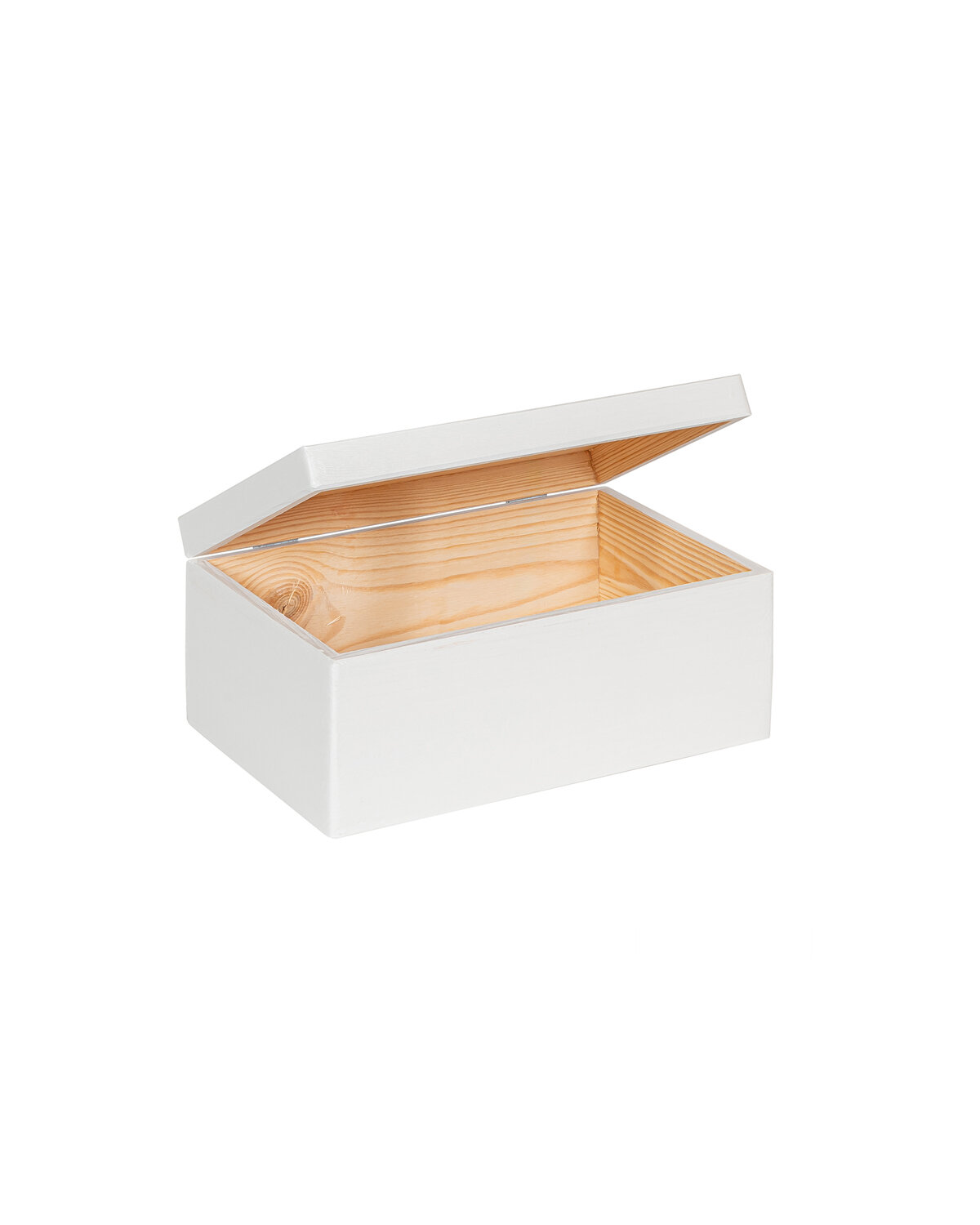 Eva mini houten kistje Kokos met klepdeksel - 30 x 20 x 13 cm