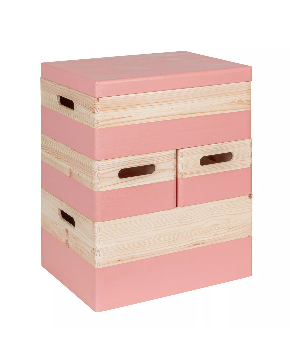 KIM Framboos Stapel set  - 40 x 30 x 49 cm