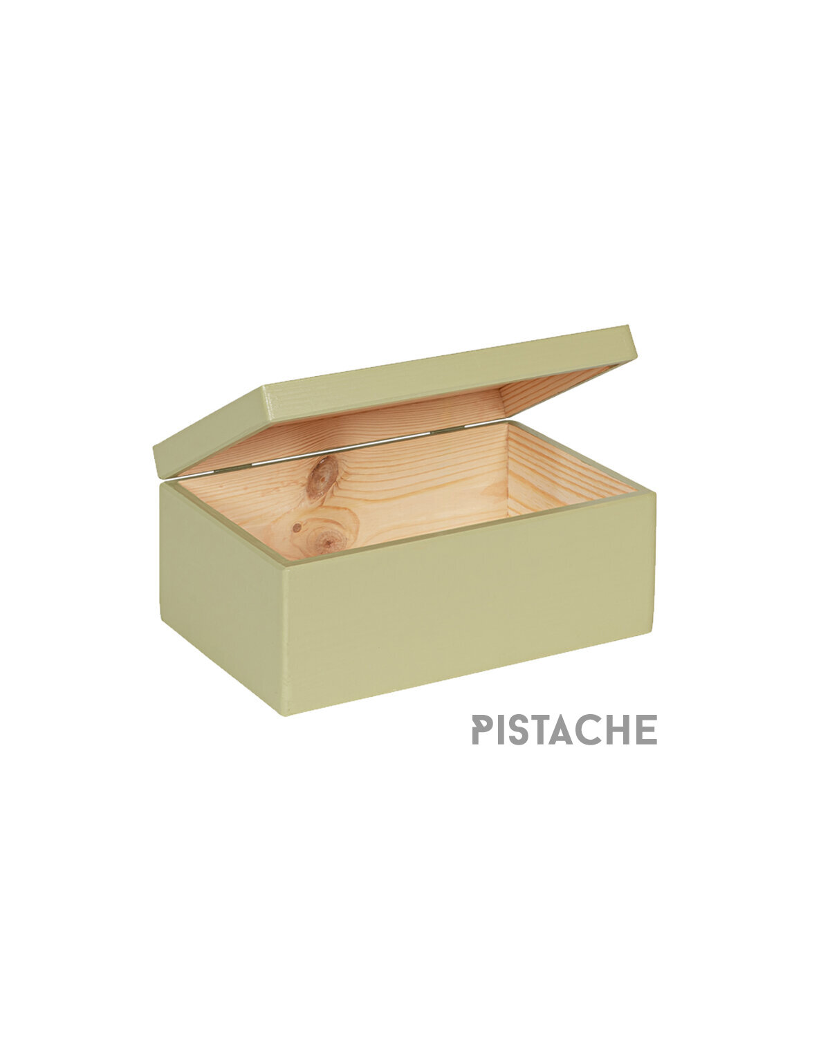 Eva mini houten kistje  pistache