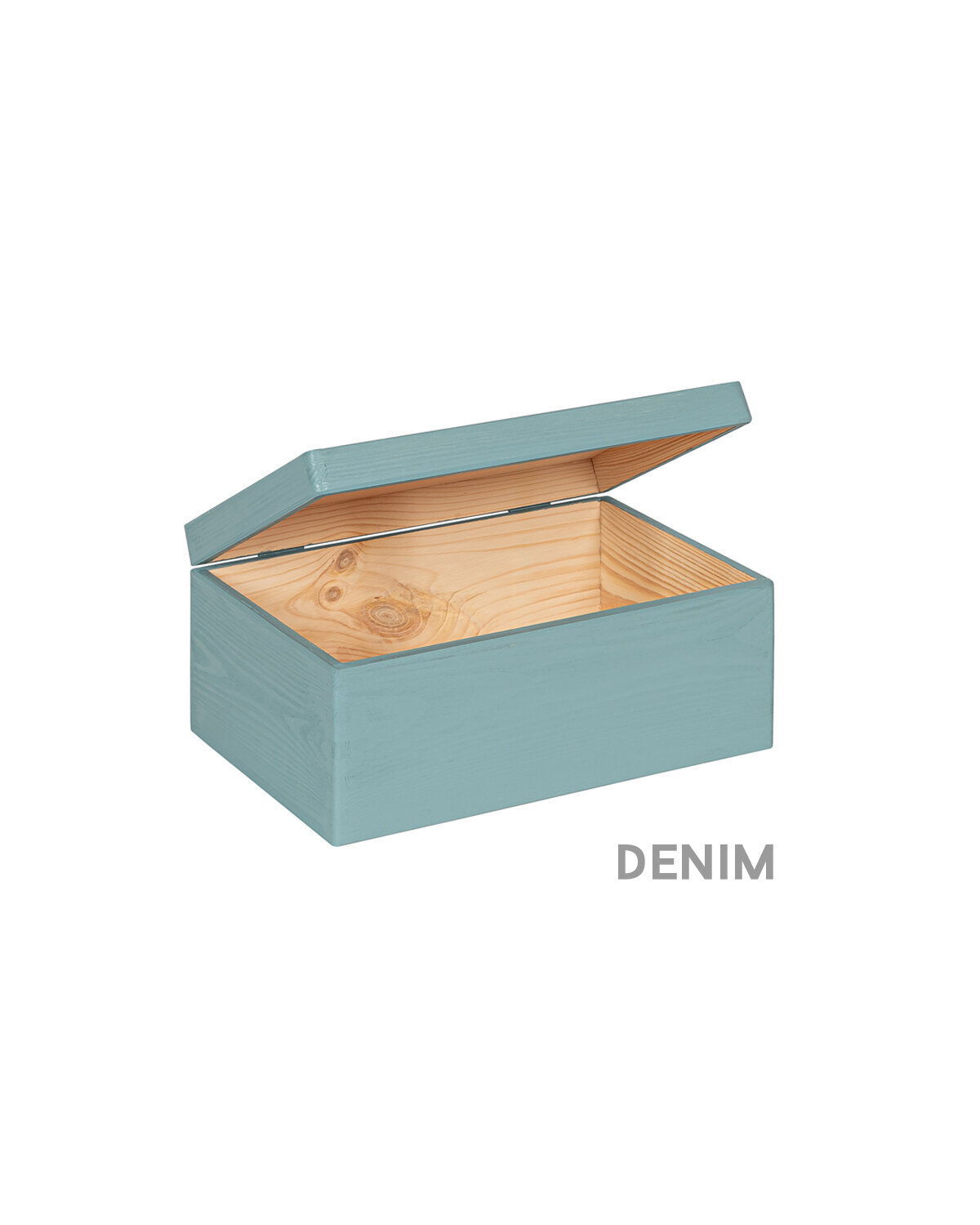 Eva mini houten kistje denim
