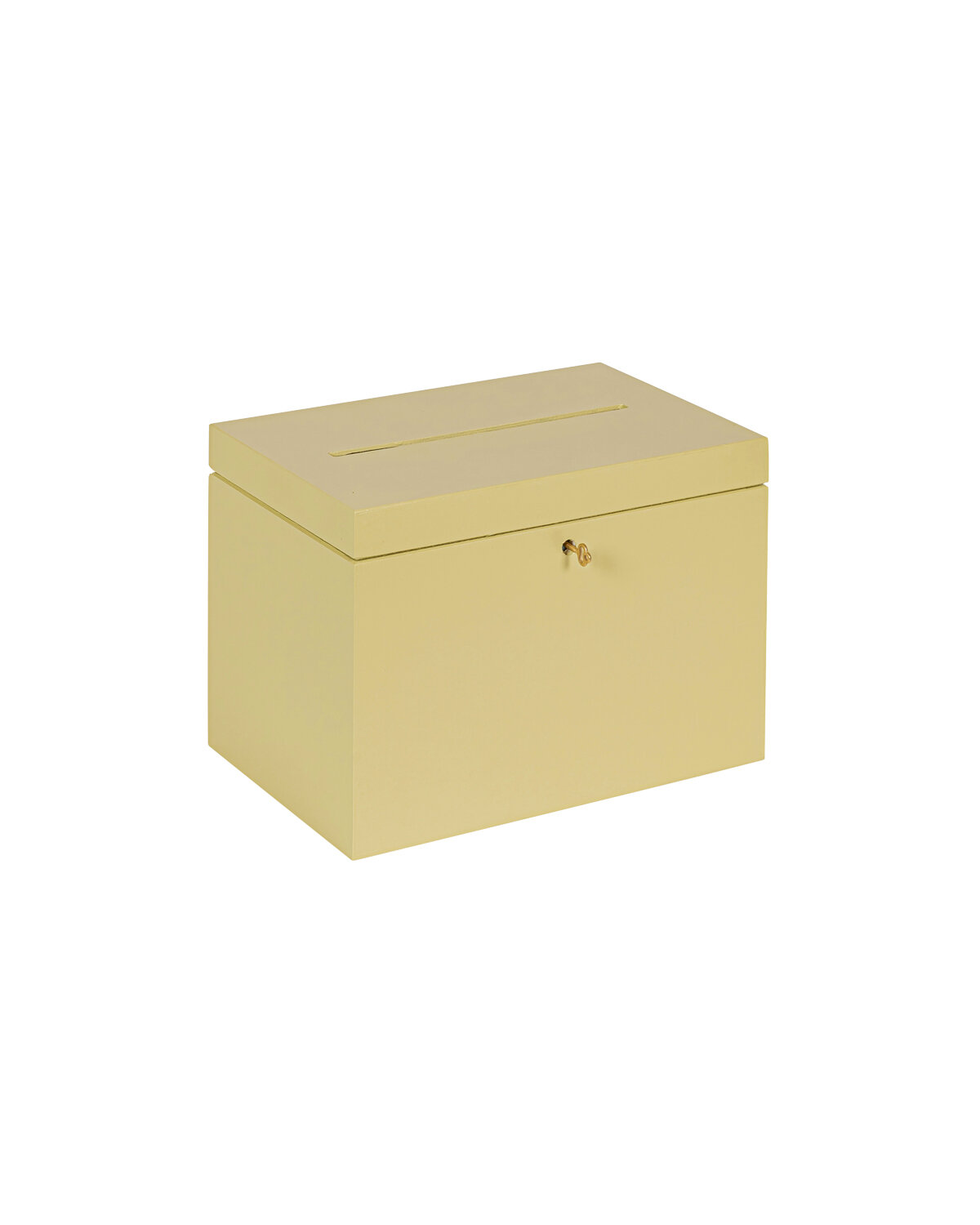 BAS enveloppenkist Pistache afsluitbaar met koperen sleutel  - 30 x 20 x 23 cm