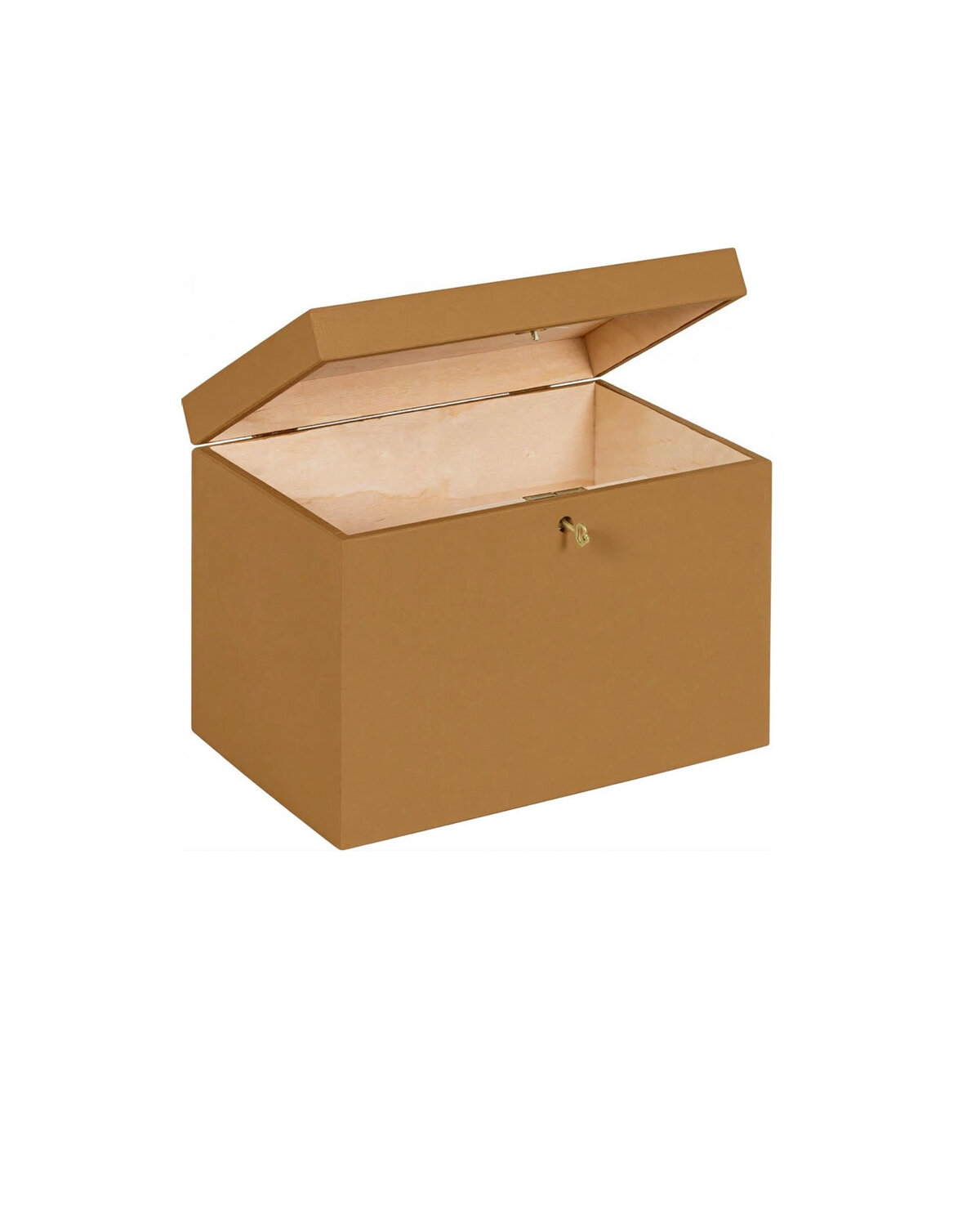 BAS enveloppenkist met slot Toffee - met koperen sleutel  | 30 x 20 x 23 cm