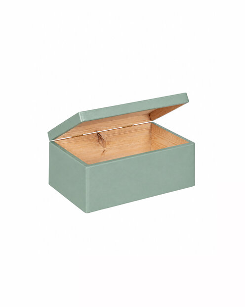 Eva mini houten kistje Tijm met klepdeksel - 30 x 20 x 13 cm